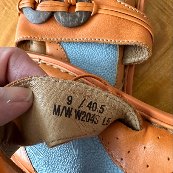Born Orange and Blue Women's Sandals - Picture 3 of 3